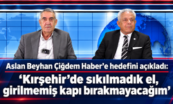 Aslan Beyhan Çiğdem Haber’e hedefini açıkladı: “Kırşehir’de sıkılmadık el, girilmemiş kapı bırakmayacağım”