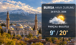 Bursa’da bugün yağmur var mı? 24 Eylül hava durumu ve sıcaklık