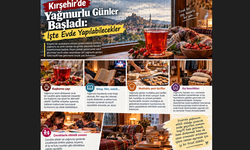 Kırşehir’de Yağmurlu Günler Başladı: İşte Evde Yapılabilecekler