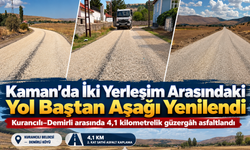 Kaman’da İki Yerleşim Arasındaki Yol Baştan Aşağı Yenilendi