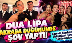 Dua Lipa Akraba Düğününde Şov Yaptı! Başında Bardakla Geleneksel Dansı Gündem Oldu