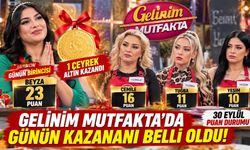 Gelinim Mutfakta son bölümde kim kazandı? Kim kaç puan aldı, çeyrek altını kim kazandı? İşte 30 Eylül sonuçlar