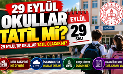 29 Eylül okullar tatil mi? 29 Eylül Salı okul var mı?