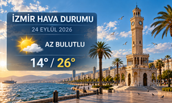 İzmir’de bugün hava nasıl? 24 Eylül sıcaklık ve yağmur tahmini