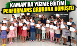 Kaman’da yüzme eğitimi performans grubuna dönüştü