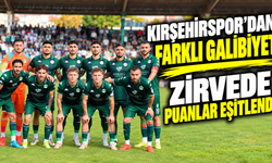 Kırşehirspor’dan farklı galibiyet, zirvede puanlar eşitlendi