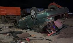 Otomobil Devrildi, Sürücü Ağır Yaralandı