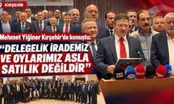 Mehmet Yiğiner Kırşehir'de konuştu: "Delegelik irademiz ve oylarımız asla satılık değildir"