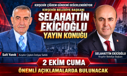 Kırşehir Belediye Başkanı Selahattin Ekicioğlu, 2 Ekim’de Kırşehir Çiğdem’in yayın konuğu olacak