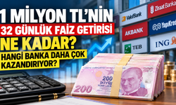 1 Milyon TL'nin 32 Günlük Faiz Getirisi Ne Kadar? Hangi Banka Daha Çok Kazandırıyor?
