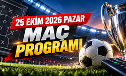 Bugün Hangi Maçlar Var, Saat Kaçta ve Hangi Kanalda? 25 Ekim 2026 Pazar Maç Programı