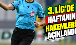 3. Lig’de haftanın hakemleri açıklandı
