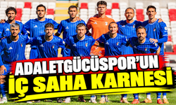 Adaletgücüspor’un iç saha karnesi