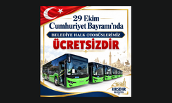 29 Ekim’de Kırşehir’de Halk Otobüsleri Ücretsiz Olacak