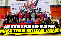 Amatör Spor Haftası’nda masa tenisi heyecanı yaşandı