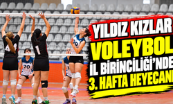 Yıldız Kızlar Voleybol İl Birinciliği’nde 3. hafta heyecanı