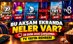 28 Ekim Çarşamba TV Yayın Akışı: Bu Akşam Hangi Diziler Var?