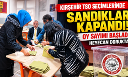 Kırşehir TSO seçimlerinde sandıklar kapandı! Oy sayımı başladı, heyecan dorukta