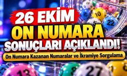 26 Ekim On Numara Sonuçları Açıklandı! On Numara Kazanan Numaralar ve İkramiye Sorgulama