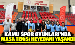 Kamu Spor Oyunları’nda masa tenisi heyecanı yaşandı
