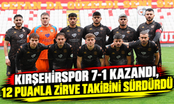 Kırşehirspor 7-1 kazandı, 12 puanla zirve takibini sürdürdü