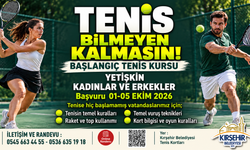 Tenise ilk adımı atmak isteyenlere kurs fırsatı