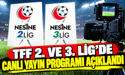 TFF 2. ve 3. Lig’de canlı yayın programı açıklandı