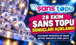 28 Ekim Şans Topu Sonuçları Açıklandı! Şans Topu  Kazanan Numaralar ve İkramiye Sorgulama