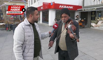 Kırşehir’in Sokak Kemancısı Durmuş Sütemin: “Babamın Vasiyetiyle Çalıyorum”