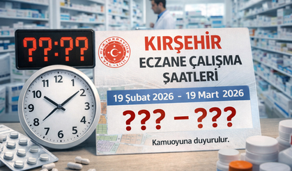 Kırşehir’de Eczanelerin Çalışma Saatleri Değişti