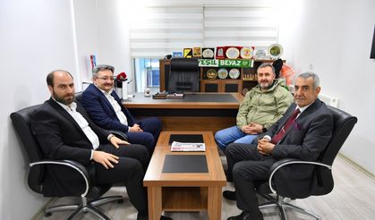 Ahi Evran Üniversitesi Heyeti'nden Çiğdem Gazetesi'ne 50. Yıl Ziyareti