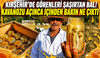Kırşehir’de Görenleri Şaşırtan Bal! Kavanozu Açınca İçinden Bakın Ne Çıktı