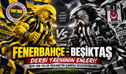 Fenerbahçe-Beşiktaş Derbi Tarihinin Enleri! İşte 100 Yıllık Rekabetin Çarpıcı İstatistikleri