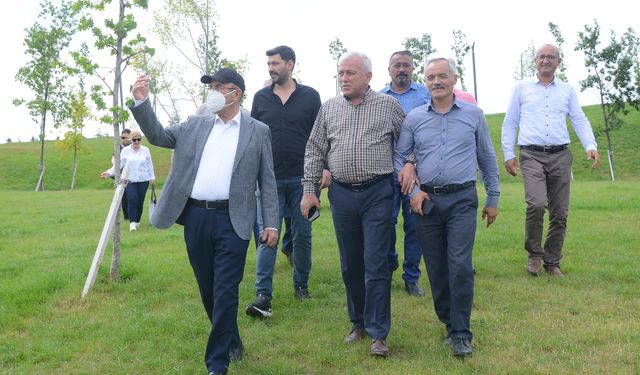 Başkan Ekicioğlu, Anadolu'ya örnek; ödüllü KIR-KÖY Kampüsü ve Mesire ve Piknik Alanını İnceledi