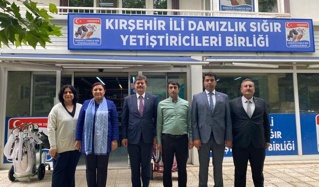 Milletvekili Erkan’dan Damızlık Sığır Birliği Başkanı Ozan’a ziyaret