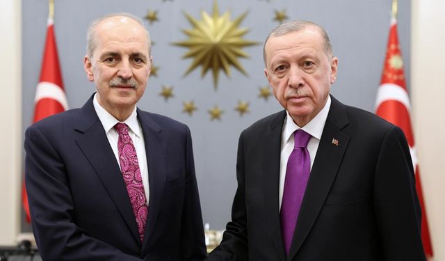 Cumhurbaşkanı Erdoğan,  TBMM Başkanı Kurtulmuş’u tebrik etti