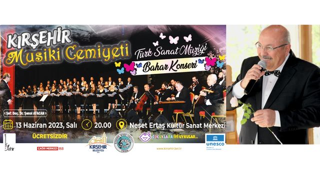 Kırşehir Musiki Cemiyeti’nin Bahar Konseri yarın…