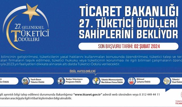 27. Tüketici Ödülleri sahiplerini bekliyor