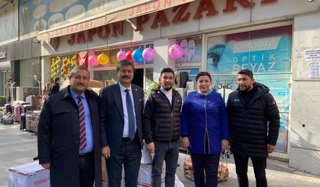 AK Parti Kırşehir Milletvekili Erkan, esnaf ziyareti gerçekleştirdi