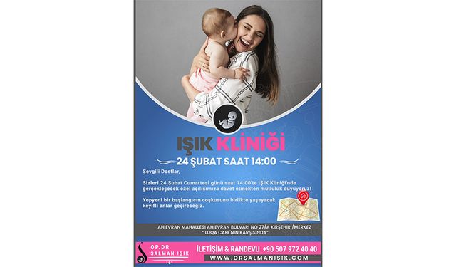 Işık Kliniği yarın açılıyor