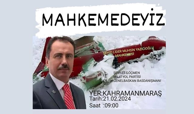 MYP Genel Başkan Başdanışmanından mahkemeye davet