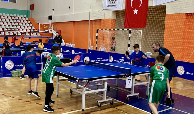 Okul Sporları Masa Tenisi Küçükler Türkiye Şampiyonası, Kırşehir'de başladı