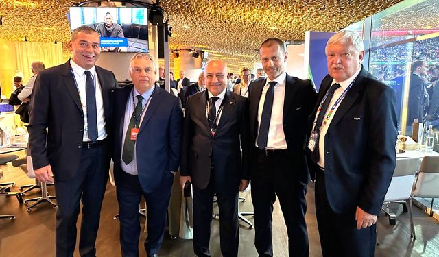 BÜYÜKEKŞİ, EURO 2024 AÇILIŞI ÖNCESİ FIFA VE UEFA BAŞKANLARI İLE BİR ARAYA GELDİ