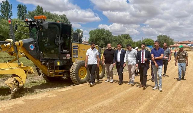 Özel İdare’nin Boztepe’deki yol yapım çalışmaları devam ediyor