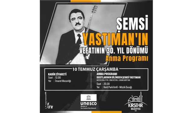 Şemsi Yastıman vefatının  30. Yılında anılıyor