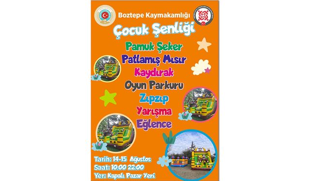 Boztepe’de Çocuk Şenliği