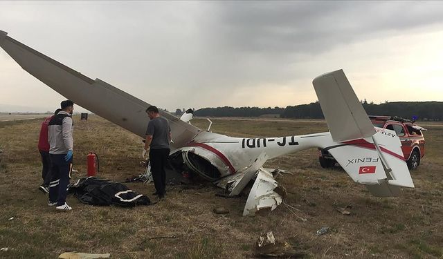 Bursa'da eğitim uçağının düşmesi sonucu iki pilot öldü