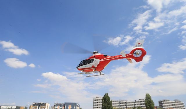 Kırşehir’de hava ambulansı hayat kurtarıyor