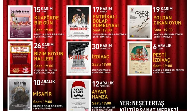 Kırşehir’de Tiyatro Festivali başlayacak