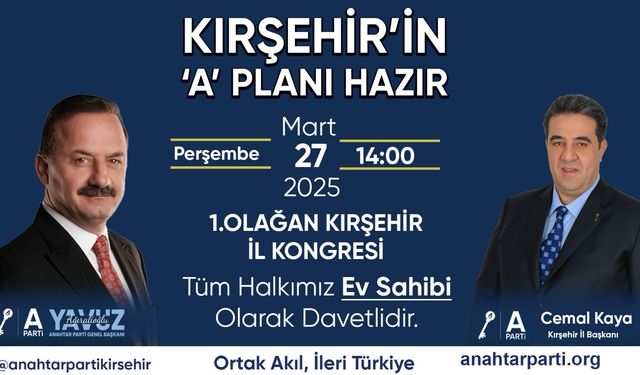 Kırşehir’in “A” Planı Hazır!..